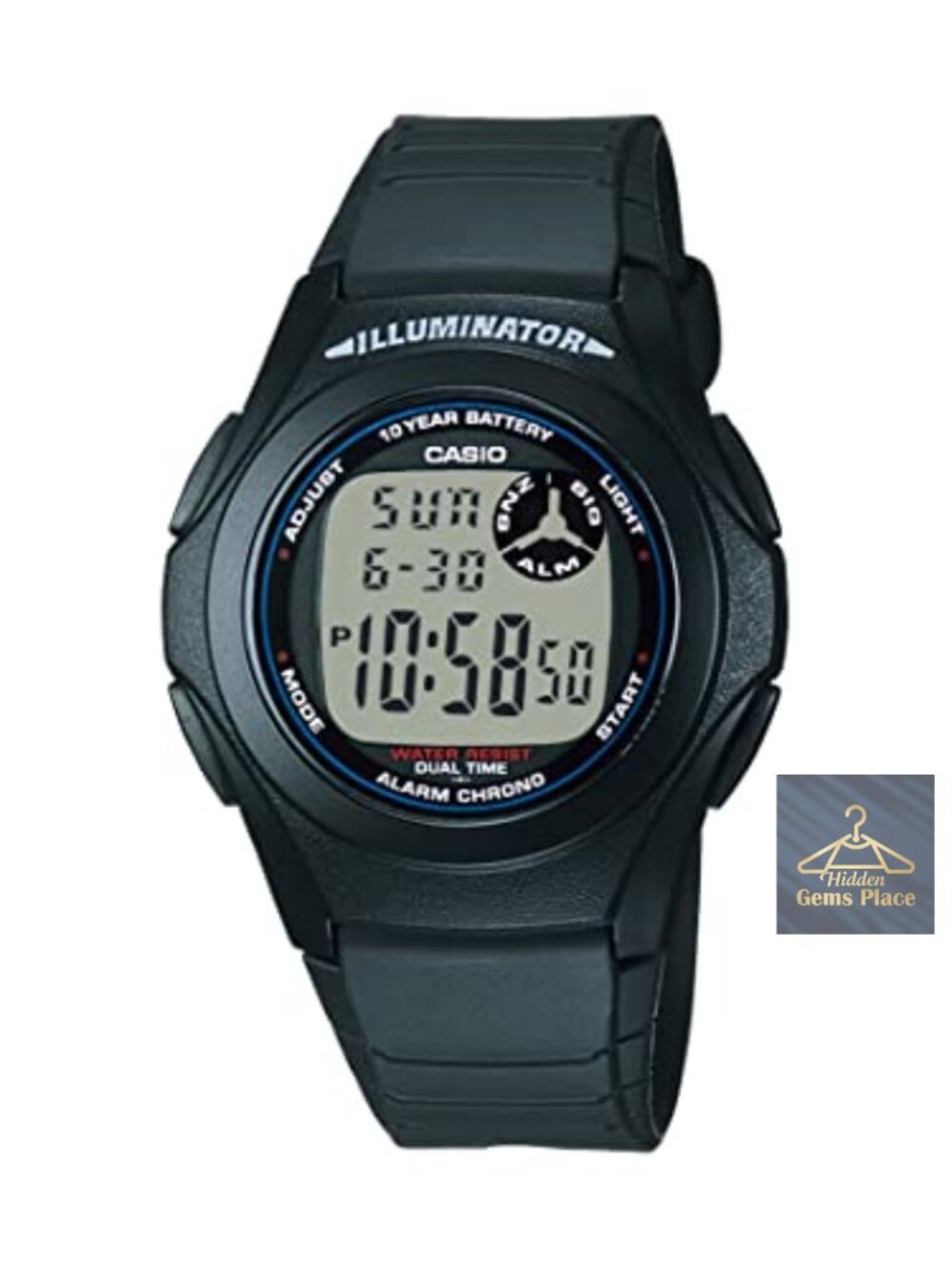 Men's Classic Digital Quartz Watch Water Resistant Stopwatch Alarm